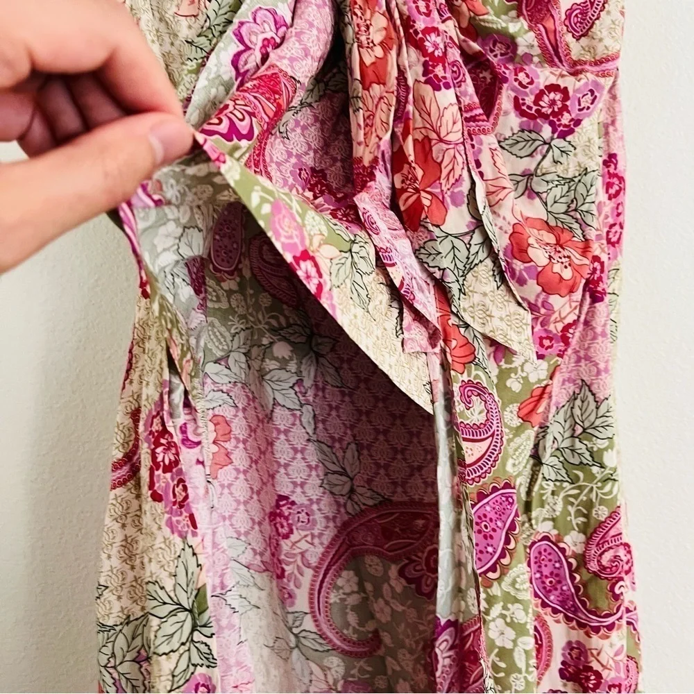 Dress Forum Women's Red/Pink Maxi Wrap Skirt Size Small NWT